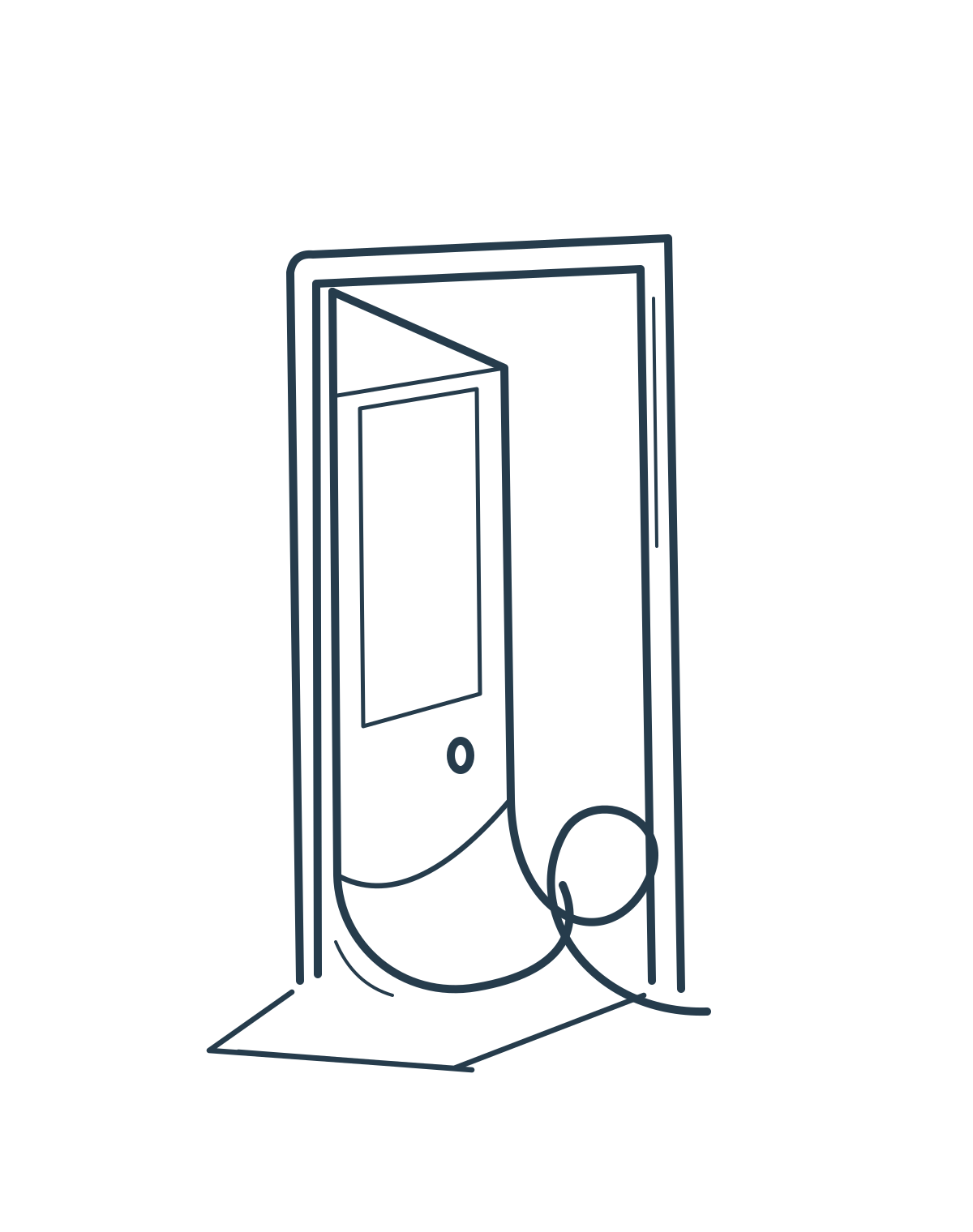 Spare Room — isolated vector artwork shown in dark ink for review. The concept tee uses bone ink.
